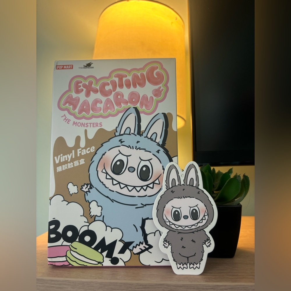 Labubu Exciting Macaron Sesame Bean Popmart
